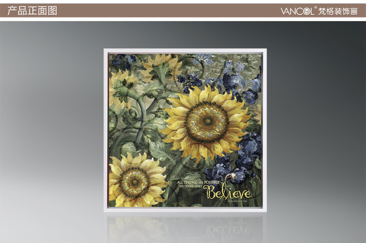 梵格欧式花卉装饰画 热卖客厅挂画的优雅之选