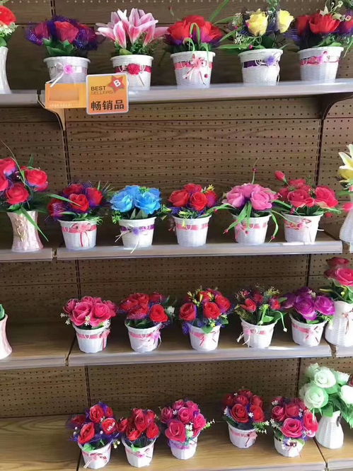 百花园工艺品 花江湖地摊展会礼品热销货源，花卉经济绽放新机遇